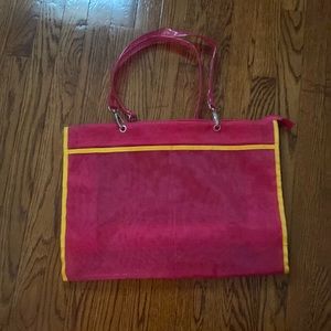 Pink beach/travel tote